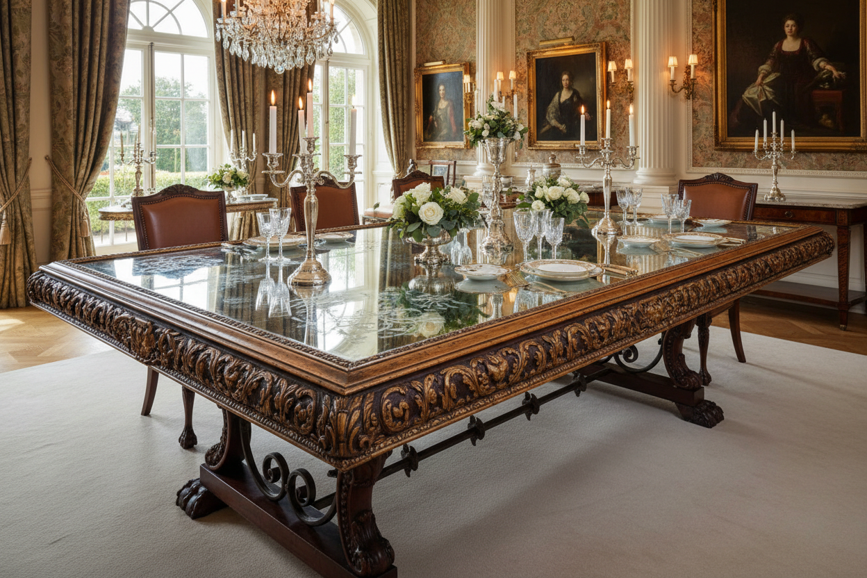 Antique Mirror Table